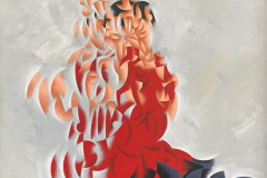 Girl with a Red Fan